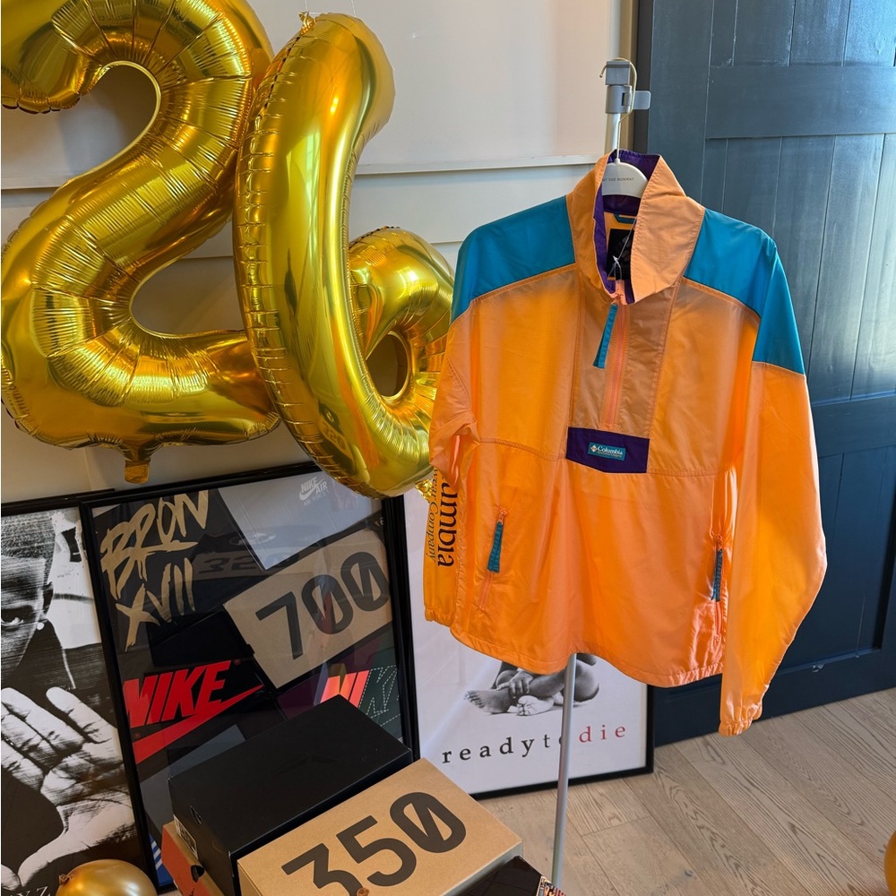 Columbia Vibrant Orange and Teal Jacket